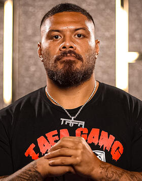 Justin Tafa poses during a UFC 298 Media Opportunity at Crown Sydney on February 02, 2024 in Sydney, Australia. (Photo by Mark Metcalfe/Zuffa LLC)